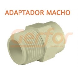 Adaptador Macho CPVC, Accesorio CPVC, Agua Caliente
