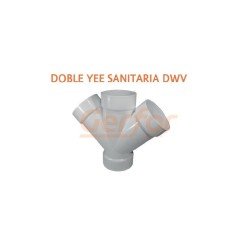 Doble Yee Sanitaria DWV, Accesorio Drenaje Pared Gruesa, DWV ASTM D-2665