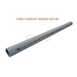 Tubo Conduit Rígido SCH-40, Sello UL Listed 3 Metros